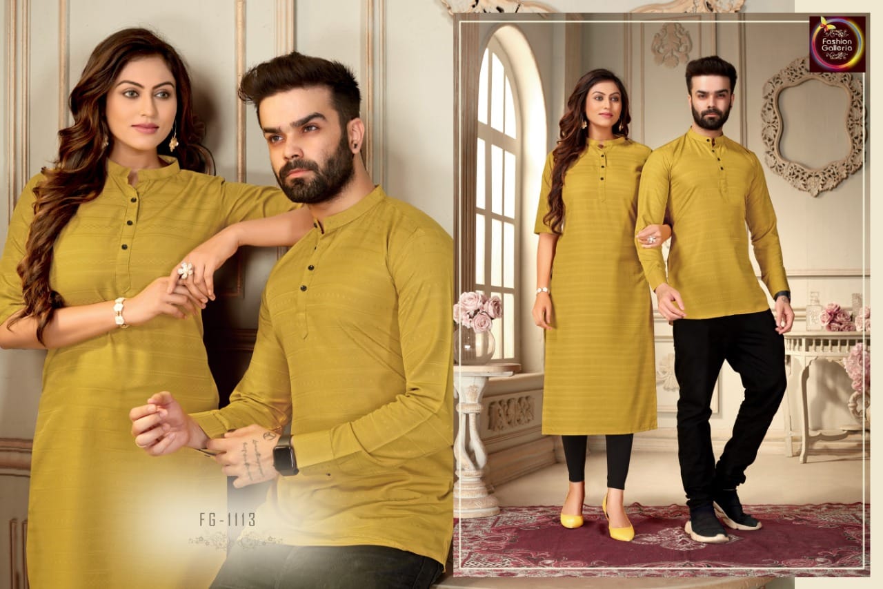 Fg Sui Dhaga New Fancy Party Wear Designer Couple Wear Kurta Collection
